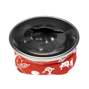 SEA DOG BEAN BAG STYLE ASHTRAY, RED