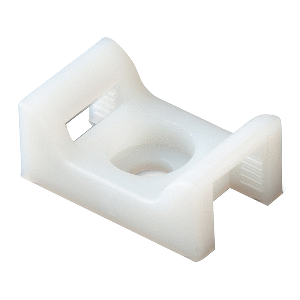 ANCOR CABLE TIE MOUNT, NATURAL, #10 SCREW, 100-PIECE