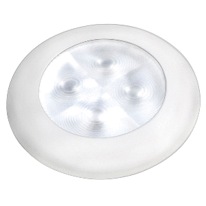 HELLA MARINE COURTESY LIGHT, WARM WHITE W/WHITE RIM