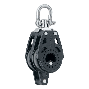 HARKEN 40MM CARBO AIR DOUBLE SWIVEL BLOCK W/BECKET