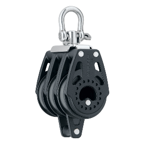 HARKEN 40MM CARBO AIR TRIPLE SWIVEL BLOCK W/BECKET