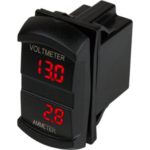 SEA DOG DUAL VOLT/AMP METER ROCKER STYLE SWITCH