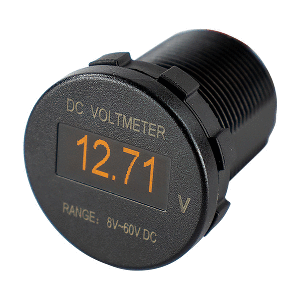 SEA DOG OLED VOLTMETER, ROUND