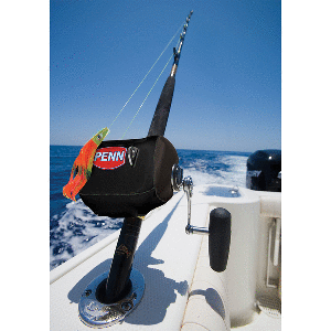 PENN NEOPRENE CONVENTIONAL REEL COVER, MEDRC, BLACK, MEDIUM