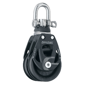 HARKEN 60MM DOUBLE ALUMINUM ELEMENT BLOCK W/SWIVEL