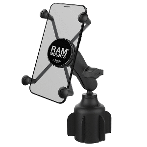 RAM MOUNT RAM X-GRIP LARGE PHONE MOUNT W/RAM STUBBY CUP HOLDER BASE