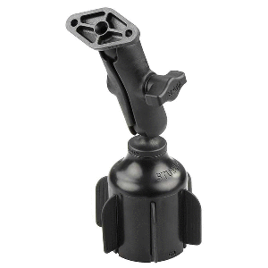 RAM MOUNT RAM STUBBY CUP HOLDER MOUNT W/DIAMOND PLATE
