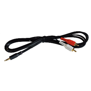 FUSION MS-CBRCA3.5 INPUT CABLE, 1 MALE (3.5 MM) TO 2 MALE RCA