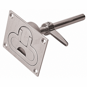 SEA DOG CAST STAINLESS STEEL HANDLE/LATCH, 3-3/4" X 3"