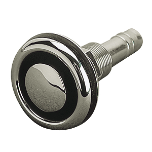 SEA DOG STAINLESS STEEL FLUSH MOUNT GAS TANK VENT 5/8" HOSE, STRAIGHT
