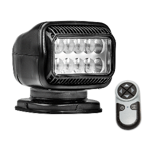 GOLIGHT RADIORAY GT SERIES PERMANENT MOUNT, BLACK LED, WIRELESS HANDHELD REMOTE