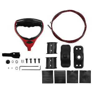 TH MARINE G-FORCE TROLLING MOTOR HANDLE & CABLE W/TROLLING MOTOR CLAMP, RED