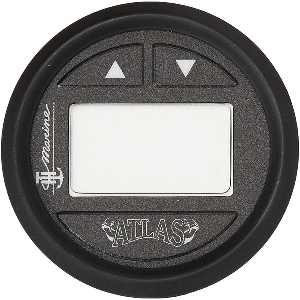 TH MARINE ATLAS HYDRAULIC GAUGE KIT F/6", 10", 12" & 14" ATLAS JACK PLATE, BLACK BEZEL