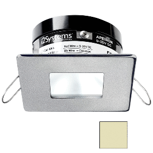 I2SYSTEMS APEIRON PRO A503, 3W SPRING MOUNT LIGHT, SQUARE/SQUARE, WARM WHITE, BRUSHED NICKEL FINISH