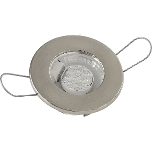 SEA DOG LED OVERHEAD LIGHT, BRUSHED FINISH, 60 LUMENS, CLEAR LENS, STAMPED 304 STAINLESS STEEL