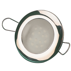 SEA DOG LED OVERHEAD LIGHT 2-7/16", BRUSHED FINISH, 60 LUMENS, FROSTED LENS, STAMPED 304 STAINLESS STEEL