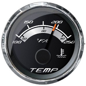 FARIA PLATINUM 2" WATER TEMP GAUGE (100-250-DEGF)