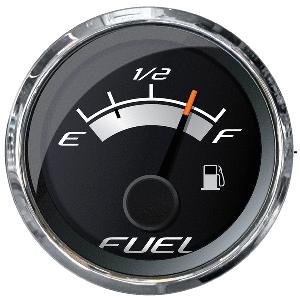 FARIA PLATINUM 2" FUEL LEVEL GAUGE (E-1/2-F)