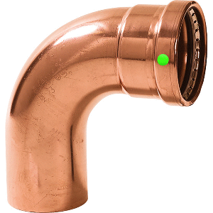 VIEGA PROPRESS 2-1/2", 90-DEG COPPER ELBOW, STREET/PRESS CONNECTION, SMART CONNECT TECHNOLOGY