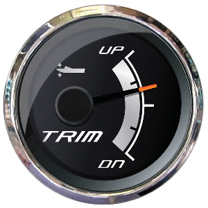 FARIA PLATINUM 2" TRIM GAUGE F/MERCURY, MARINER, MERCRUISER, VOLVO DP, YAMAHA 2001 & NEWER