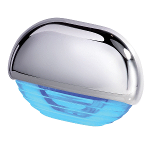 HELLA MARINE EASY FIT STEP LAMP, BLUE CHROME CAP