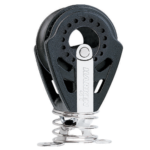 HARKEN 40MM CARBO BLOCK W/SPRING & EYESTRAP