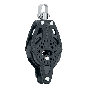 HARKEN 57MM CARBO SINGLE RATCHET BLOCK W/SWIVEL & BECKET