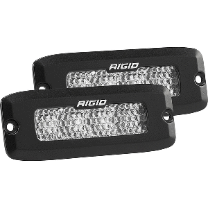 RIGID INDUSTRIES SR-Q SERIES PRO SPOT DIFFUSED LED, FLUSH MOUNT, PAIR, BLACK