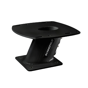 SCANSTRUT APT-150-01-BLK, ALUMINUM POWERTOWER RADAR MOUNT, 6" AFT LEANING, BLACK