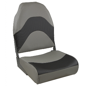 SPRINGFIELD PREMIUM WAVE FOLDING SEAT, GREY W/METEOR STRIPE