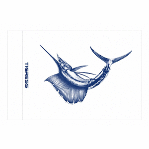 TIGRESS SAILFISH RELEASE FLAG, 12" X 18"