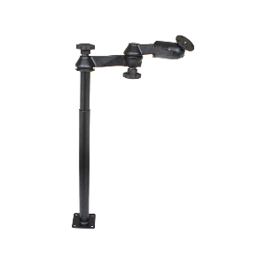RAM MOUNT RAM TELE-POLE W/12" & 18" POLES, DOUBLE SWING ARMS & ROUND PLATE