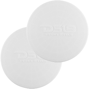 DS18 SILICONE MARINE SPEAKER COVER F/6.5" SPEAKERS, WHITE