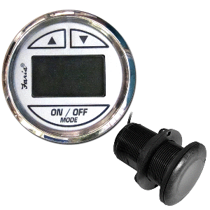 FARIA CHESAPEAKE WHITE SS 2" DEPTH SOUNDER W/THRU-HULL TRANSDUCER