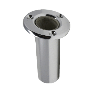 TACO FLUSH MOUNT ROD HOLDER 10-DEG, DELUXE ANODIZED FINISH
