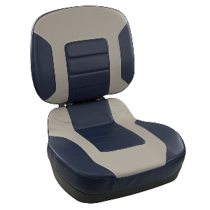 SPRINGFIELD FISH PRO II LOW BACK FOLDING SEAT, NAVY/GREY