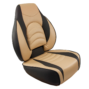 SPRINGFIELD FISH PRO HIGH BACK FOLDING SEAT, CHARCOAL/TAN