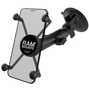 RAM MOUNT RAM X-GRIP LARGE PHONE MOUNT W/RAM TWIST-LOCK SUCTION CUP BASE