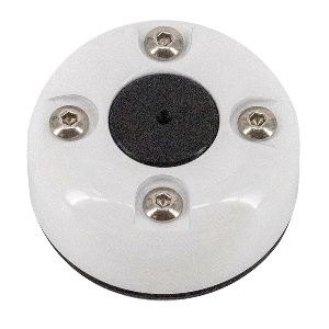 SEAVIEW CABLE SEAL W/COVER, WHITE POWDER COATED STAINLESS STEEL F/WIRE UP TO 13.5MM/.053"
