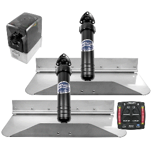 BENNETT MARINE 18X9 HYDRAULIC TRIM TAB SYSTEM W/ONE BOX INDICATION