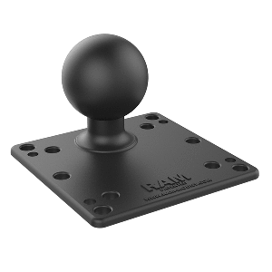 RAM MOUNT RAM STEEL REINFORCED 100X100MM VESA PLATE W/BALL