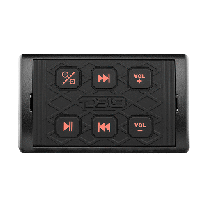 DS18 MARINE WATERPROOF BLUETOOTH STREAMING AUDIO RECEIVER SQUARE CONTROLLER, F/ANDROID & IPHONE