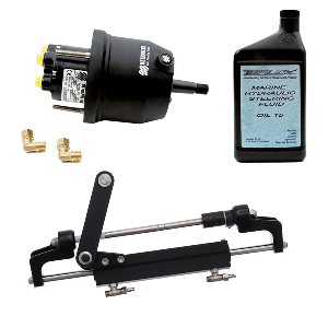 UFLEX HYCO 1.1 FRONT MOUNT OB SYSTEM UP TO 175HP, INCLUDES UP20 FM HELM, 2QTS OF OIL, UC95-OBF CYLINDER
