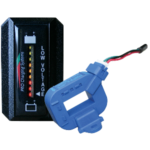 DUAL PRO LITHIUM BATTERY GAUGE, SINGLE, RECTANGLE VERTICAL DISPLAY