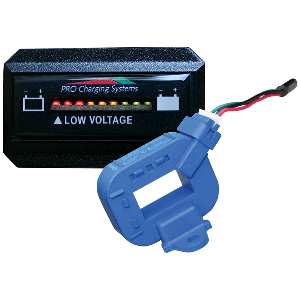 DUAL PRO LITHIUM BATTERY GAUGE, SINGLE, RECTANGLE HORIZONTAL DISPLAY