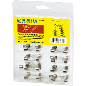 BLUE SEA 5289 AGC FUSE KIT, 41-PIECE