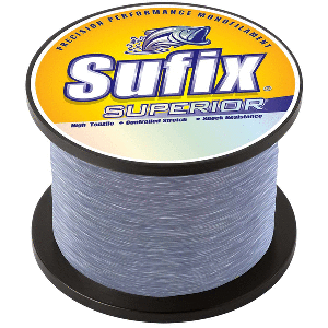 SUFIX SUPERIOR SMOKE BLUE MONOFILAMENT, 30LB, 450 YDS