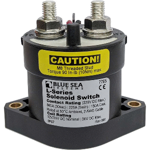 BLUE SEA 7765 L-SERIES SOLENOID SWITCH, 150A, 12/24V DC