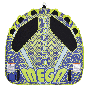 FULL THROTTLE MEGA ENFORCER TOWABLE TUBE, 3 RIDER, YELLOW