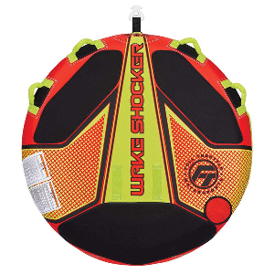 FULL THROTTLE WAKE SHOCKER TOWABLE TUBE, 2 RIDER, RED